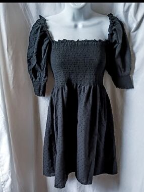 Caara Mini Black Dress sz M